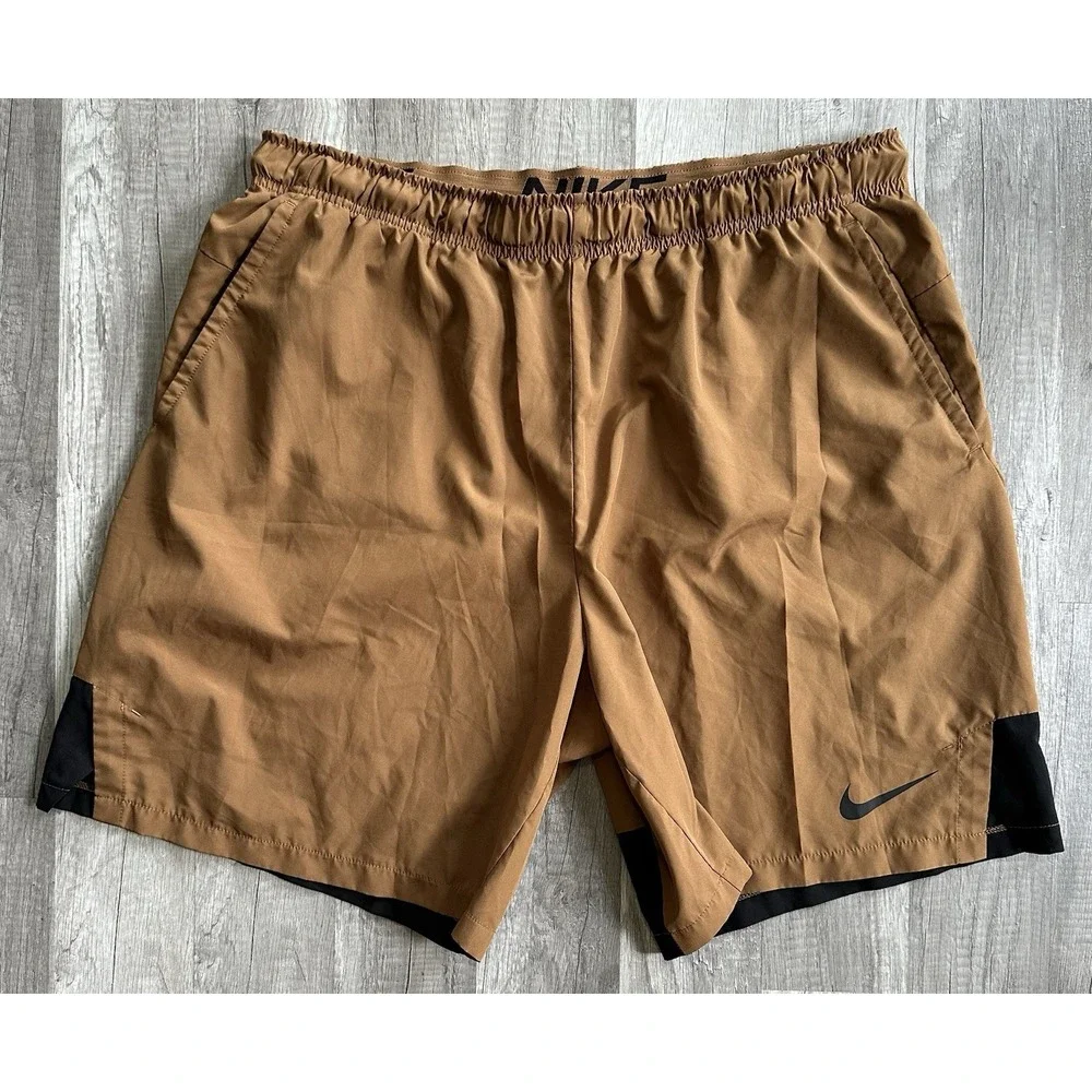 Nike Training Running Flex Woven Shorts Mens XXL Brown Move To Zero‎ DM6617
